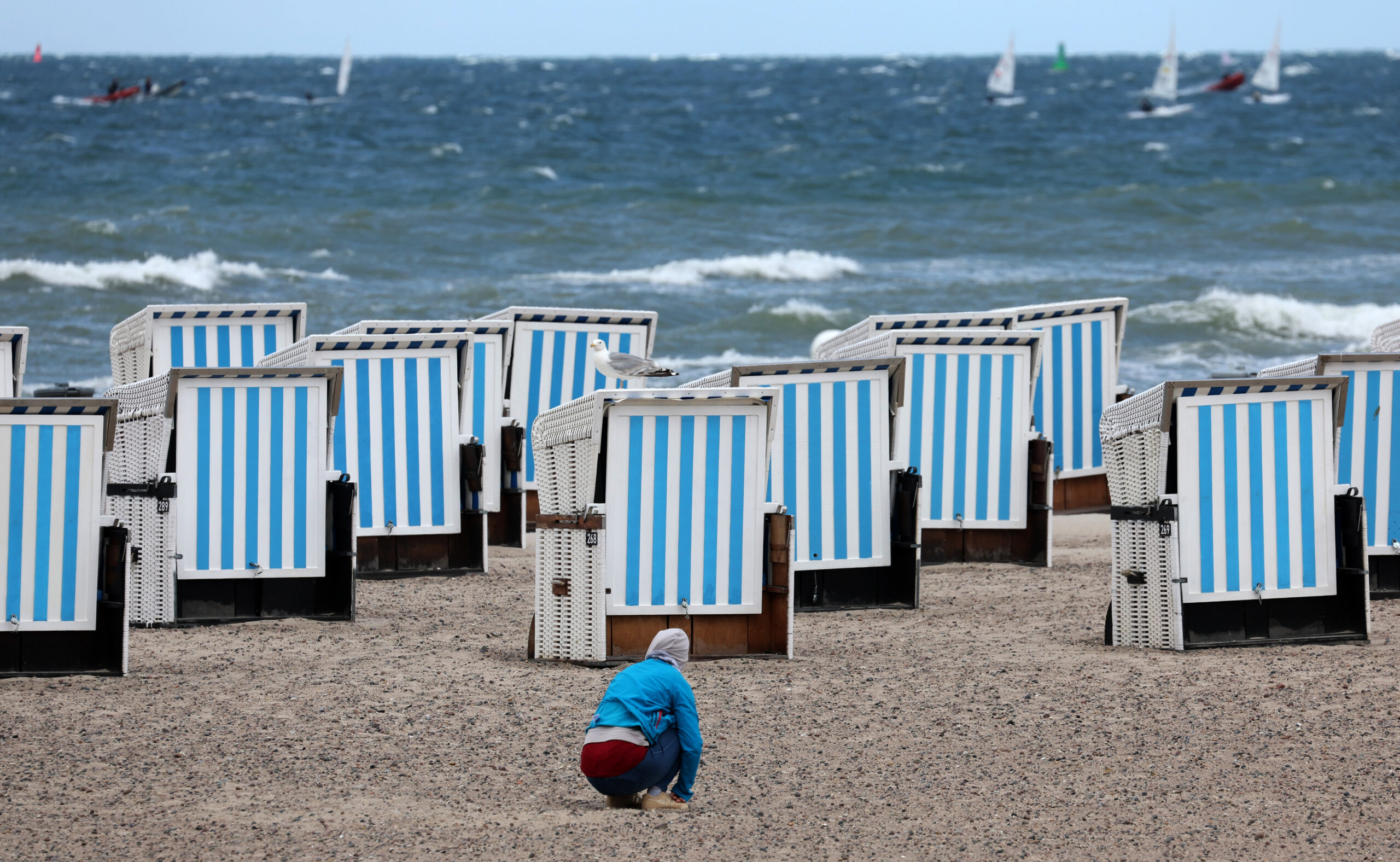 Stürmisches Wetter an der Ostsee