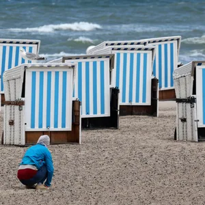 Stürmisches Wetter an der Ostsee