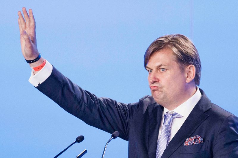 Maximilian Krah bei seiner Vorstellungsrede als AfD-Spitzenkandidat für die Europawahl