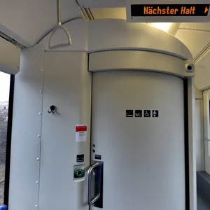 Zugtoilette in einer Regionalbahn