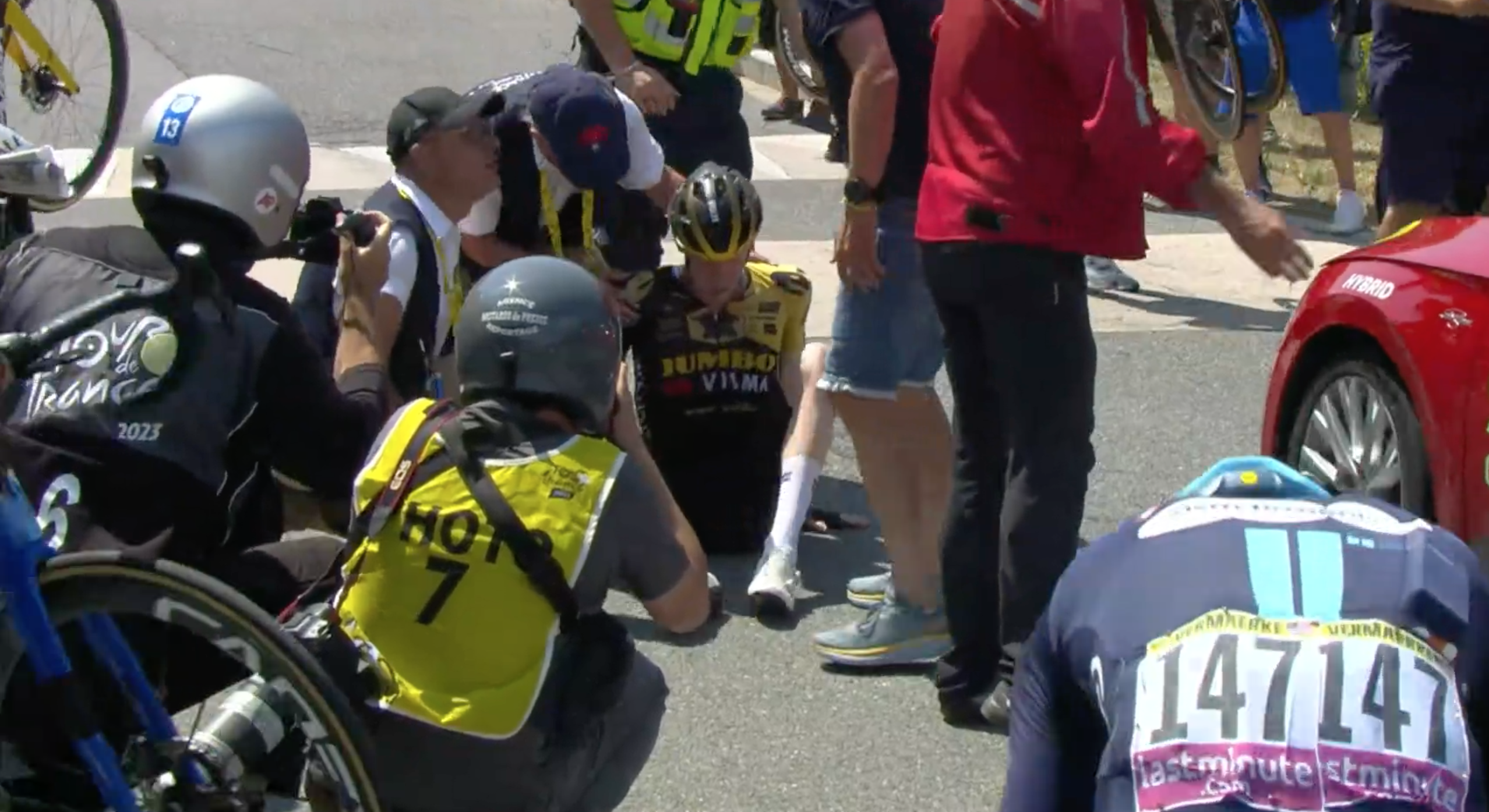 Massensturz bei der Tour de France