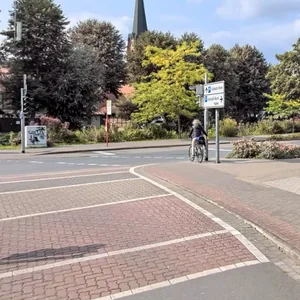 Der Tatort an der Halepaghenstraße / Ecke Hansestraße in Buxtehude (Archivbild).