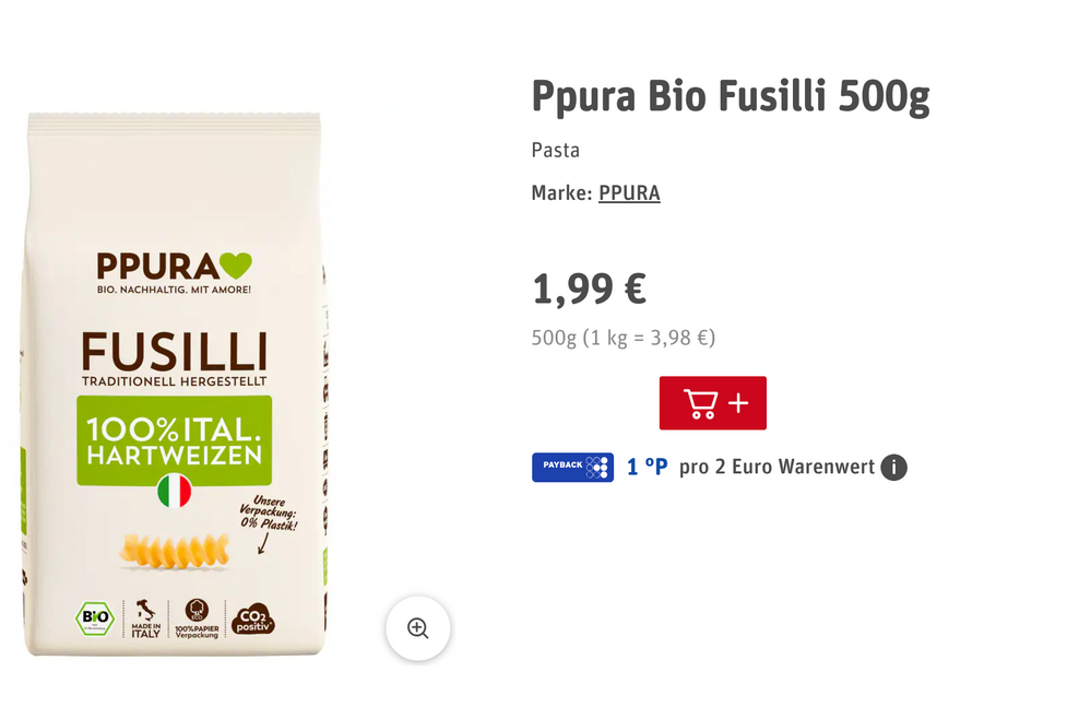 Bio-Marke bei Rewe