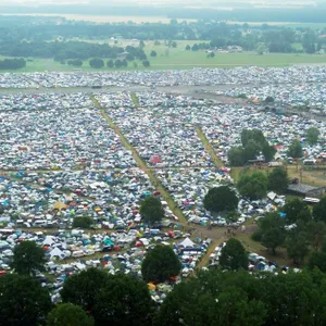 Zelte beim Fusion-Festival