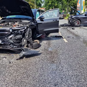Die am Unfall beteiligten Fahrzeuge.