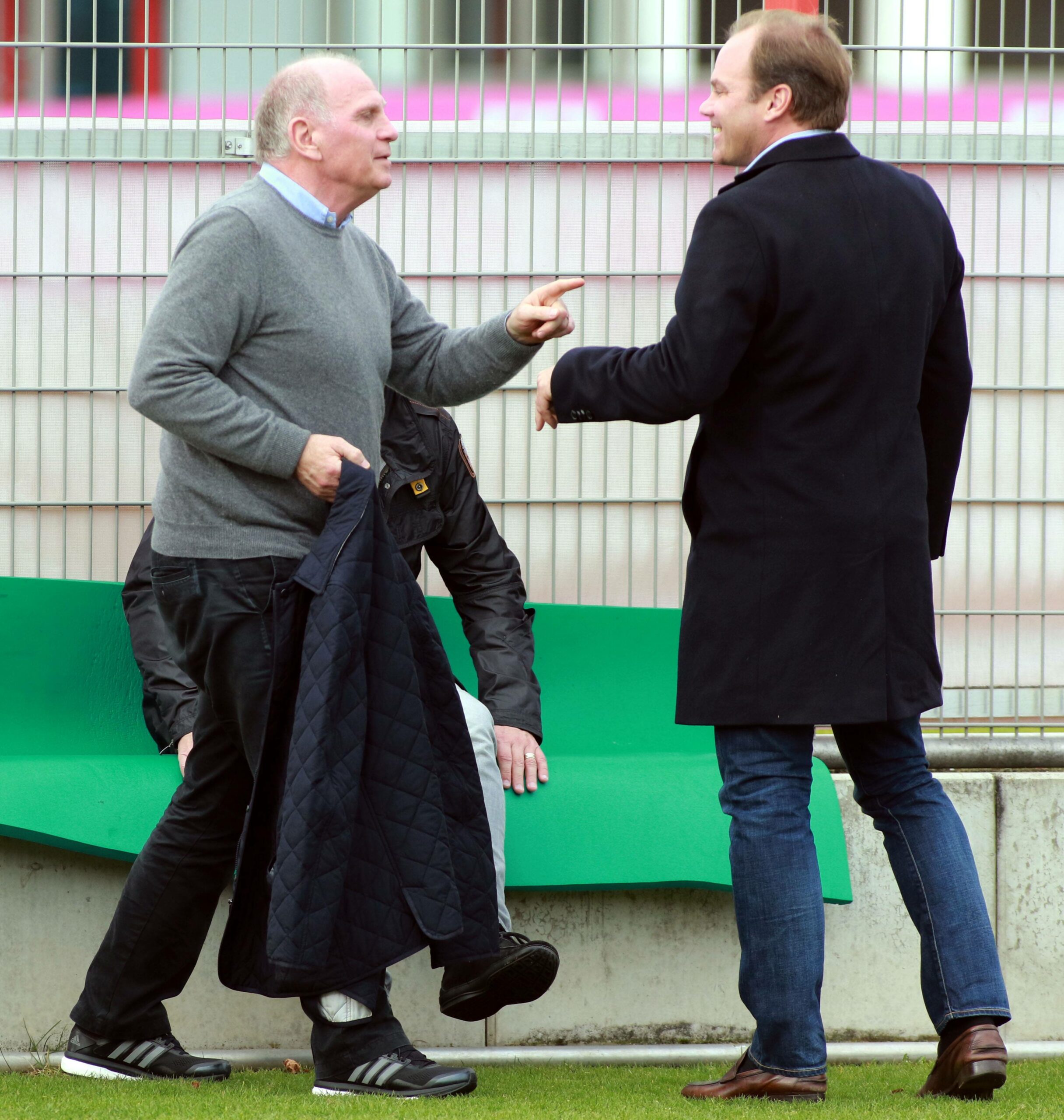 Uli Hoeneß und Christian Nerlinger arbeiteten beim FC Bayern lange zusammen.