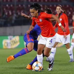 Daniela Caracas im Trikot der kolumbianischen Nationalmannschaft gegen Chile