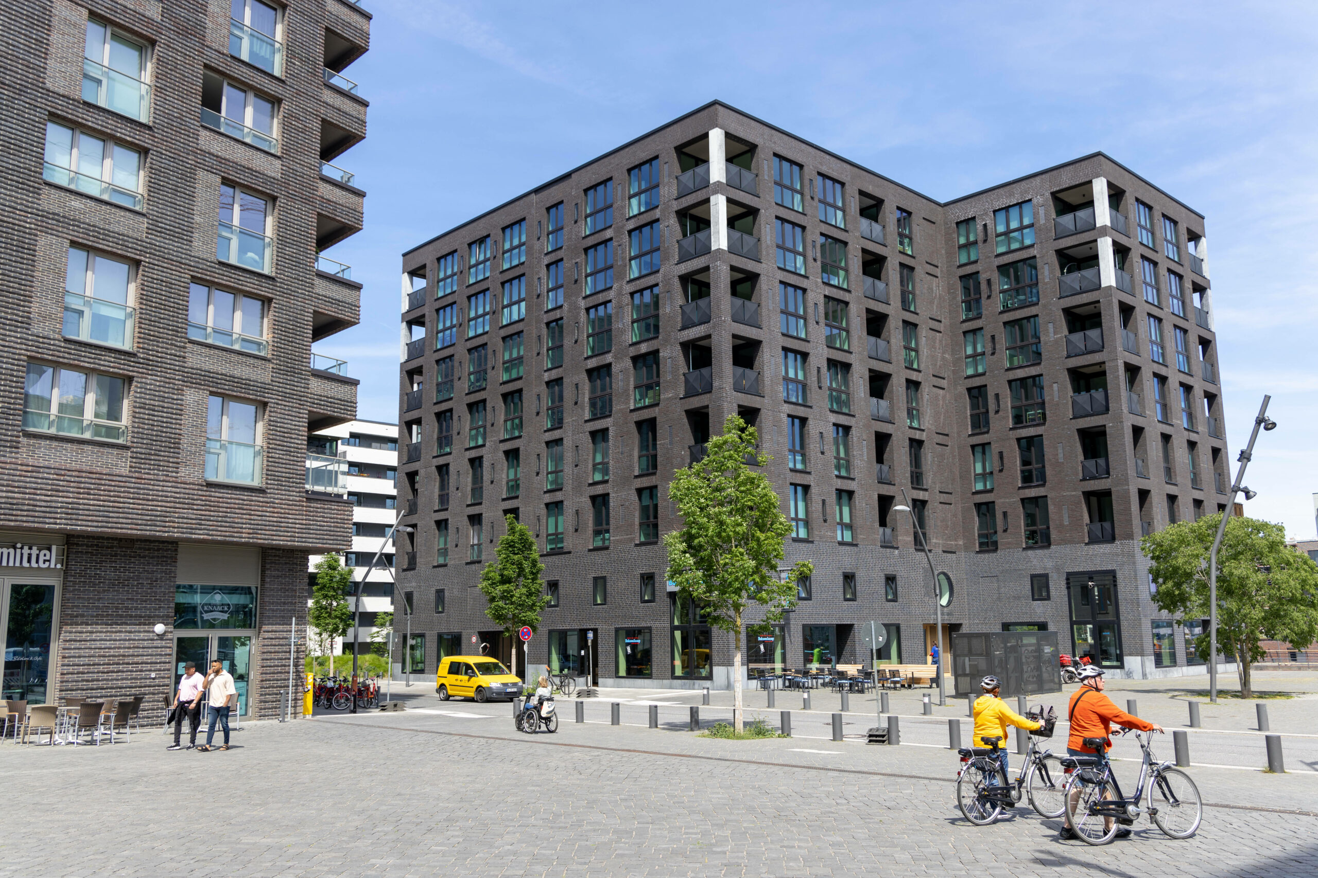 Neubauten in der HafenCity in Hamburg