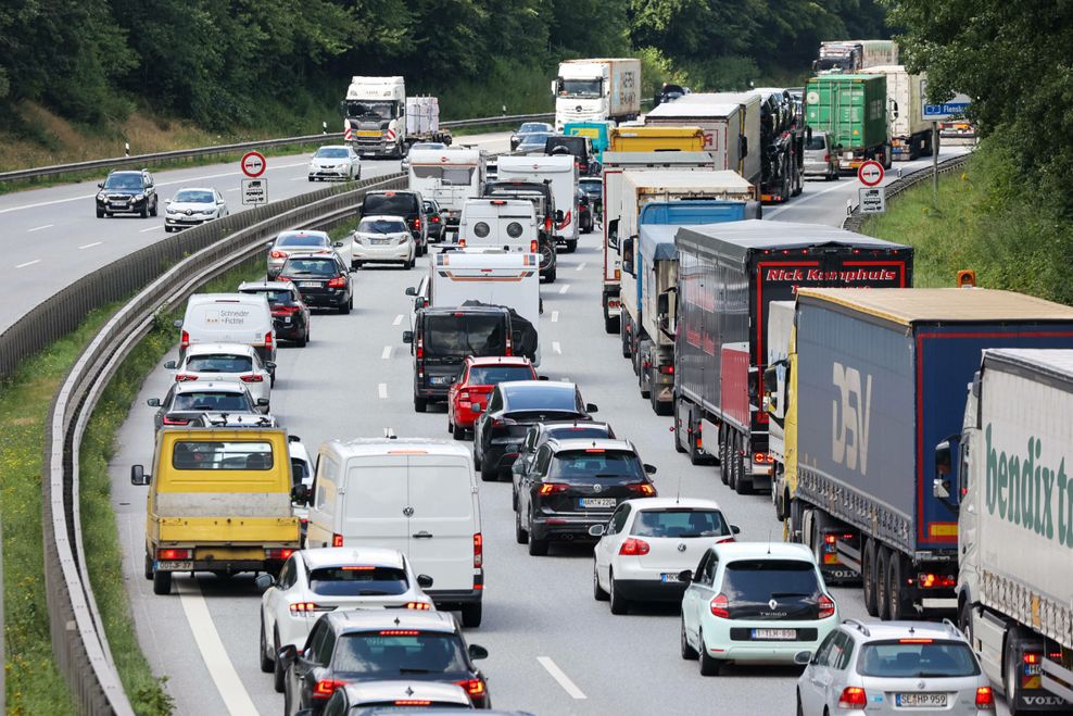 Verkehr auf der Autobahn