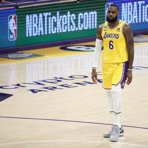 LeBron James beim Spiel der LA Lakers