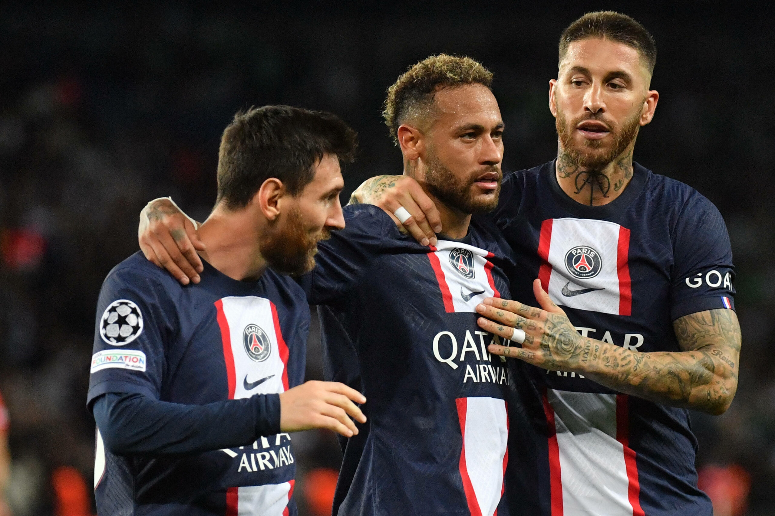 Lionel Messi, Neymar und Sergio Ramos bei Paris Saint-Germain