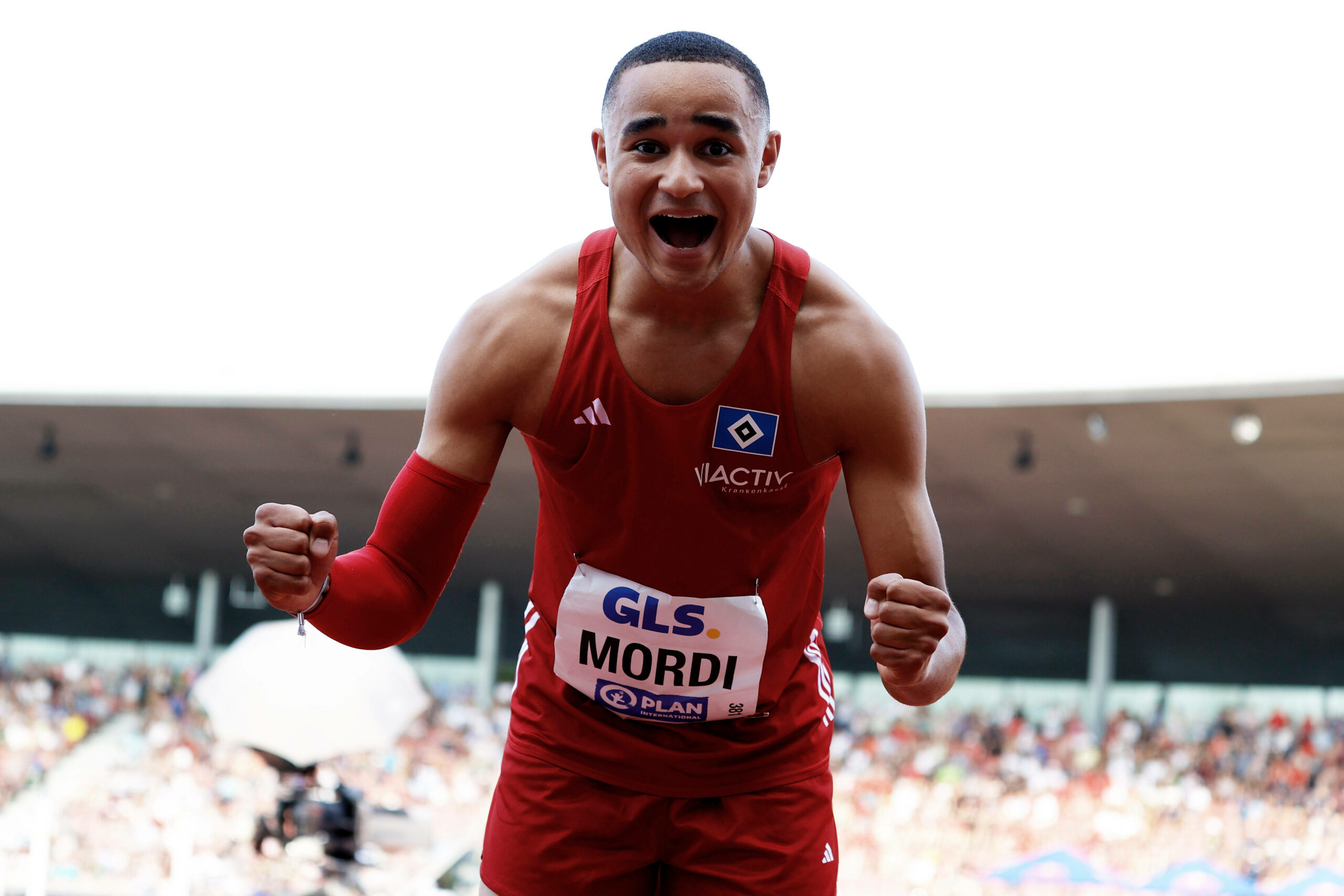 Manuel Mordi vom HSV gewinnt Gold bei den deutschen Meisterschaften der Leichtathletik