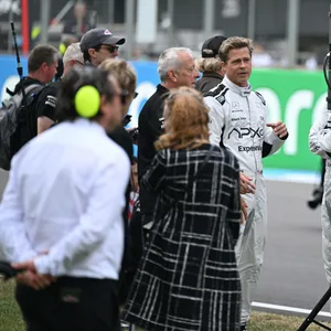 Brad Pitt hatte während des Formel-1-Rennens in Silverstone Dreharbeiten