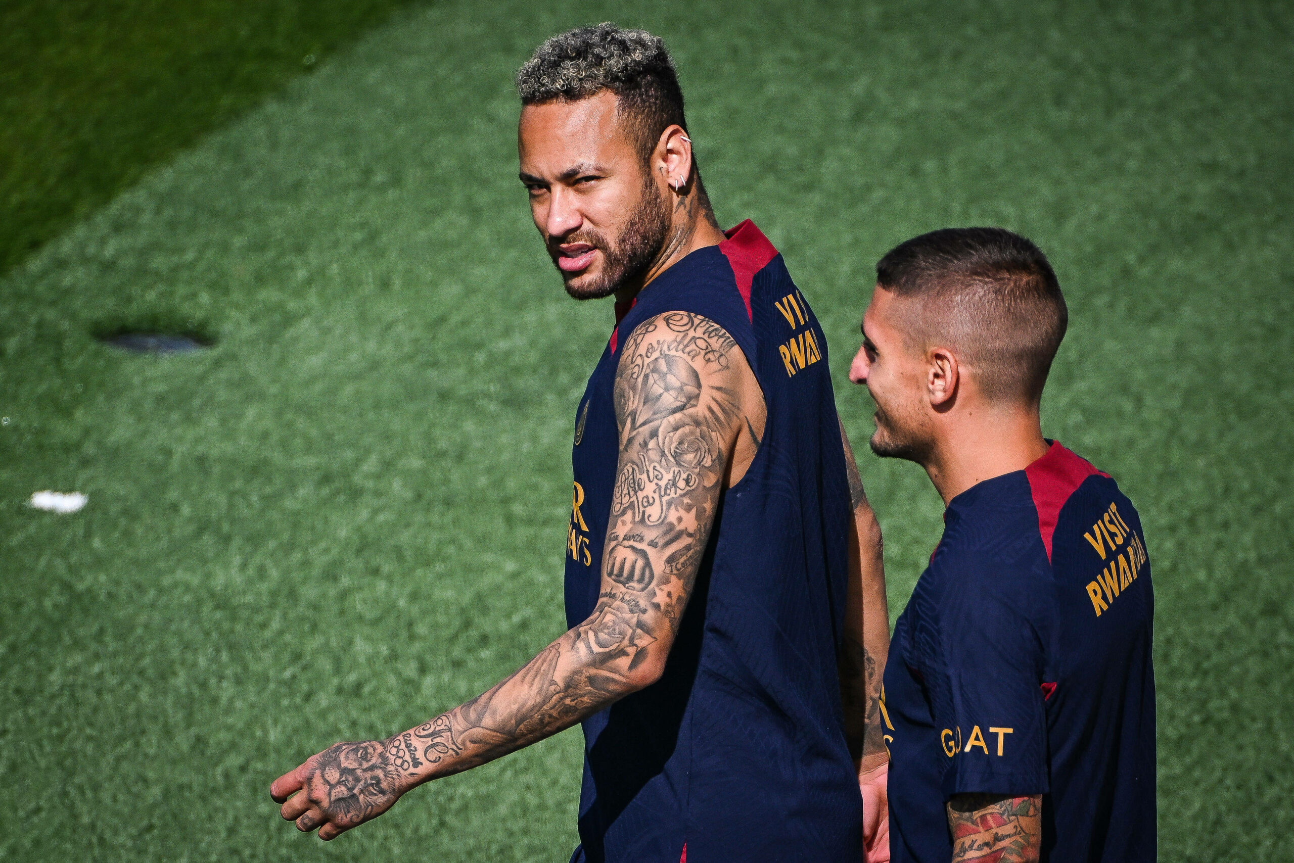 Neymar beim Training von PSG zum Start der neuen Saison.