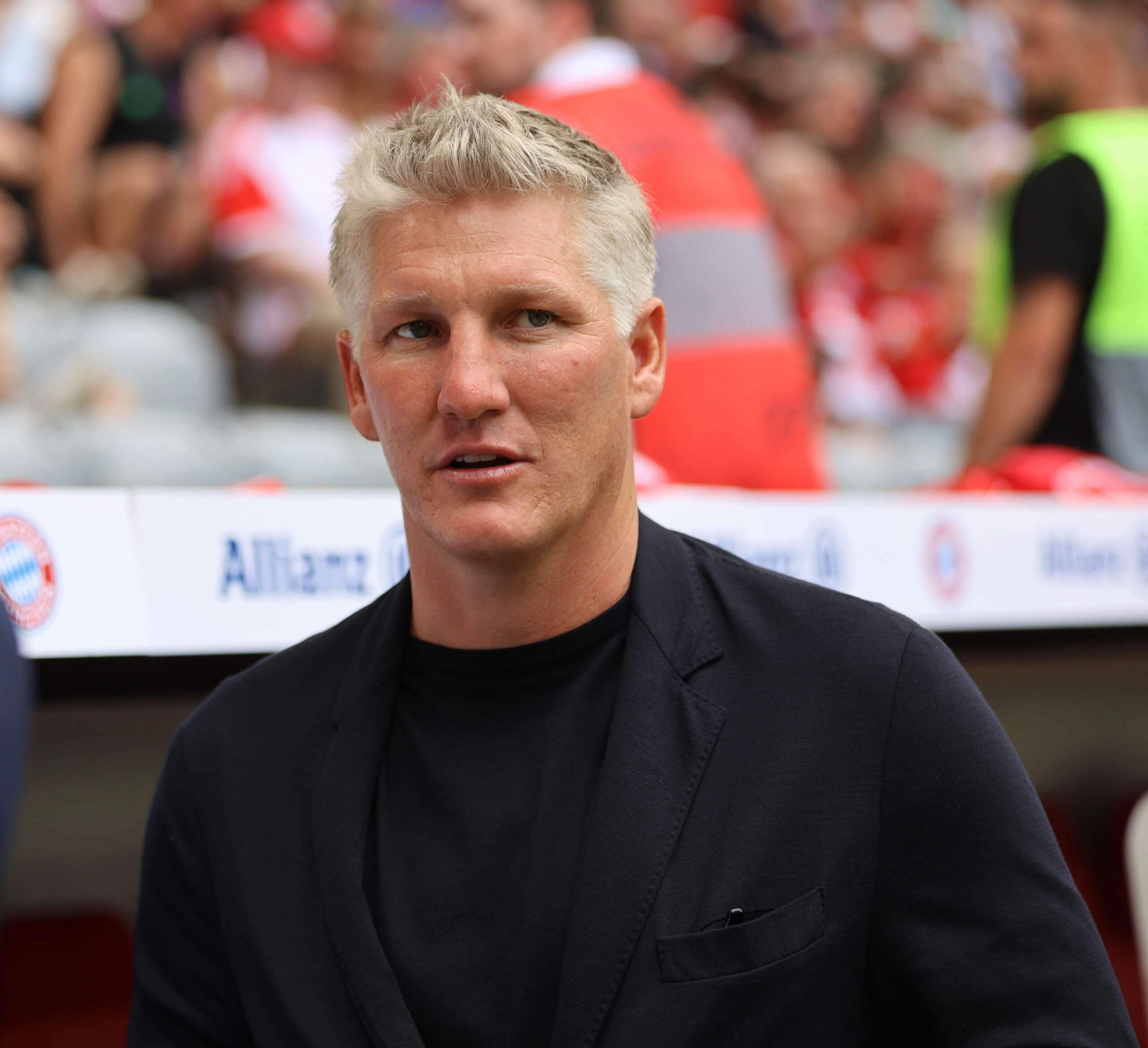 Bastian Schweinsteiger bei der Team-Präsentation des FC Bayern