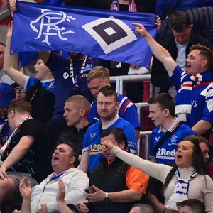 Fans von HSV und Glasgow Rangers