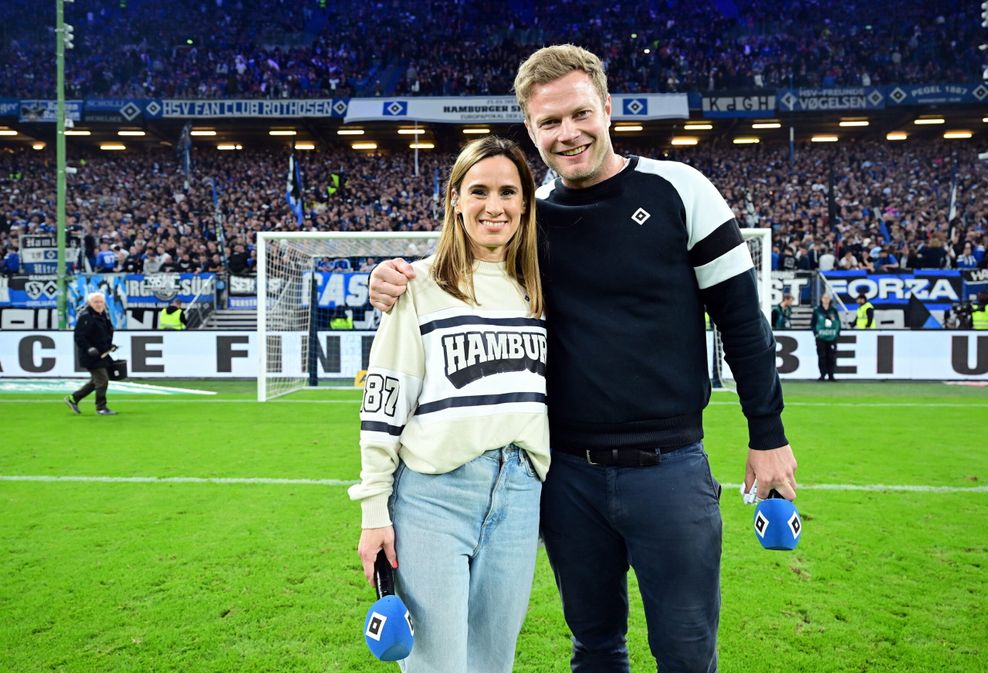Christian Stübinger ist vorerst der alleinige Stadionsprecher des HSV, Ex-Kollegin Christina Rann nicht mehr dabei.