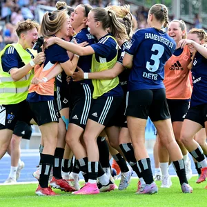 Die HSV-Frauen jubelten vor wenigen Wochen über den Aufstieg in die Zweite Bundesliga.