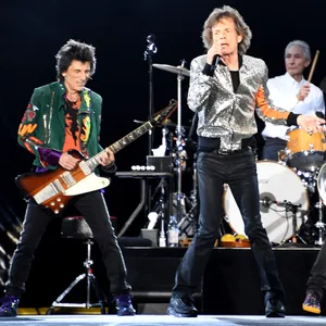 Die Rolling Stones 2017 in Hamburg: Ron Wood (l-r), Mick Jagger, Charlie Watts und Keith Richards. (Archivbild)