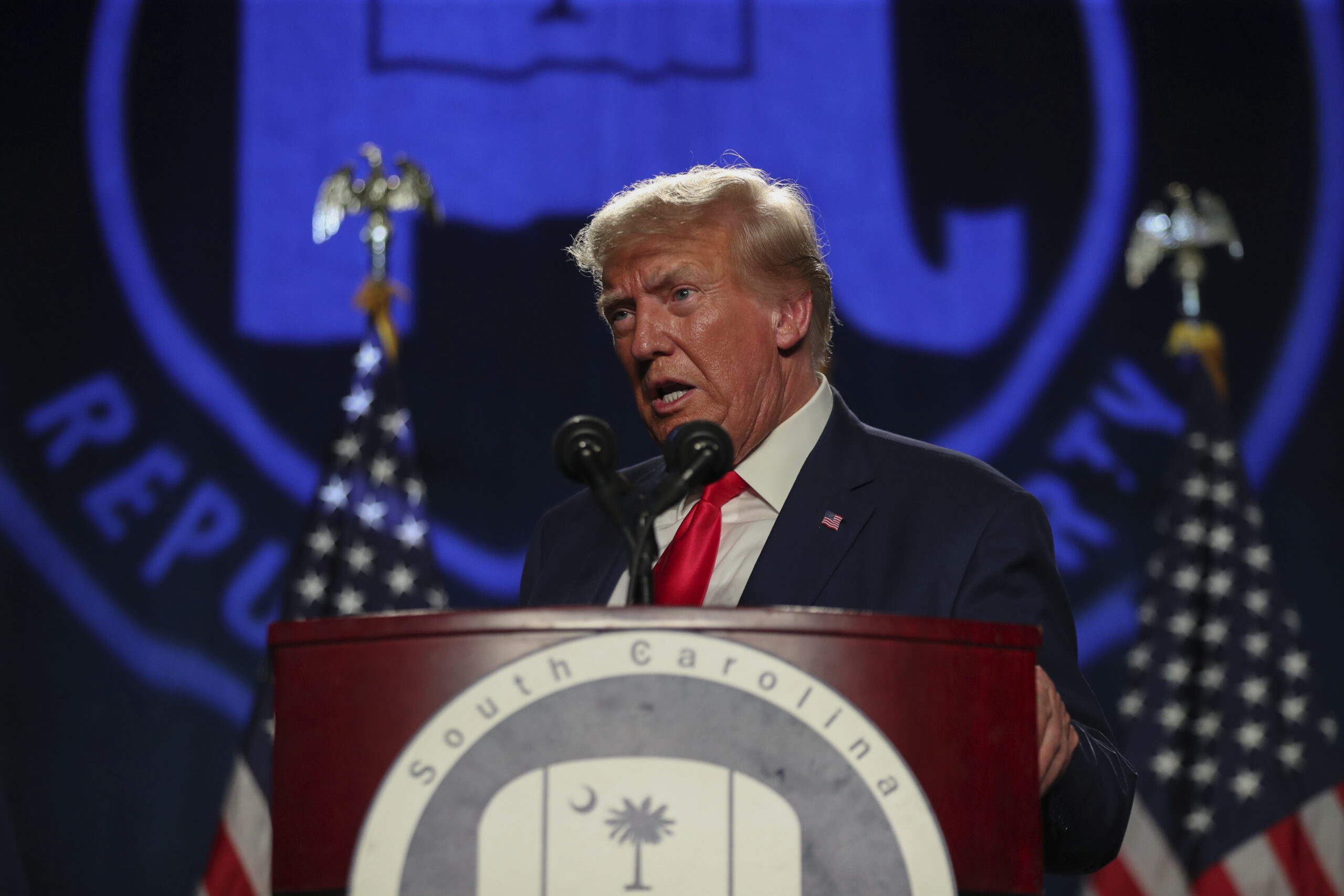 Ex-US-Präsident Donald Trump hat seine Pressekonferenz in Georgia abgesagt (Archivbild).