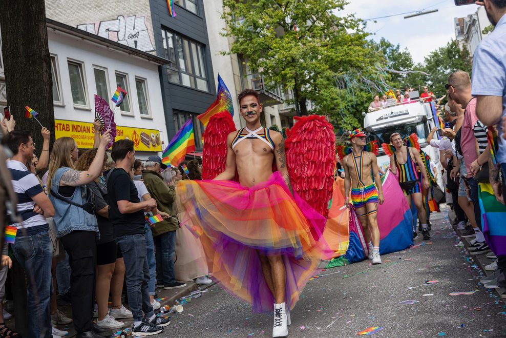 Aufnahme des CSD-Umzugs