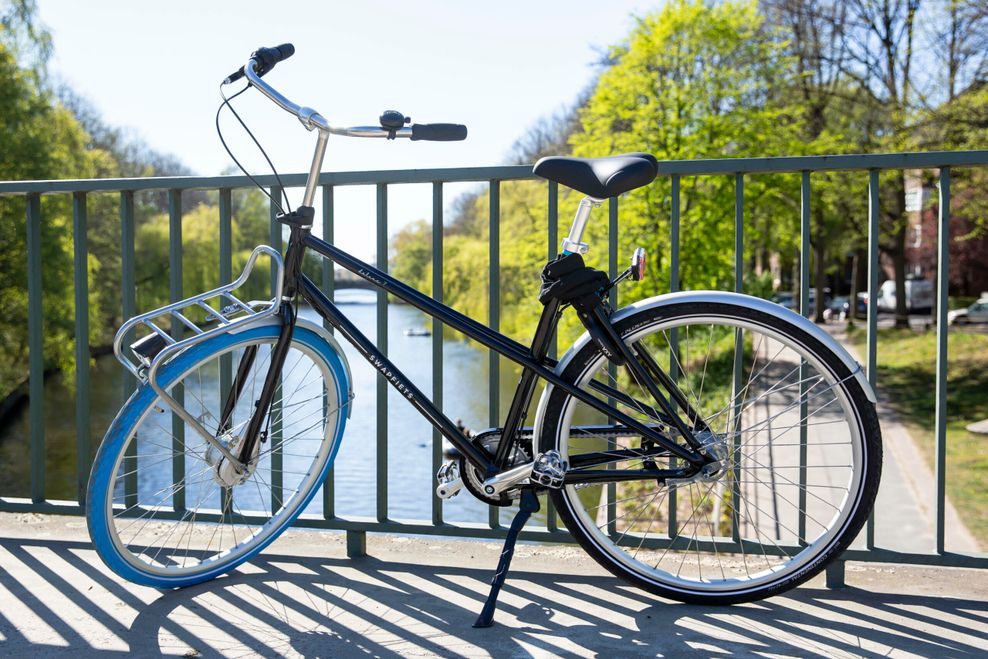 Aufnahme eines „Swapfiets“-Rads