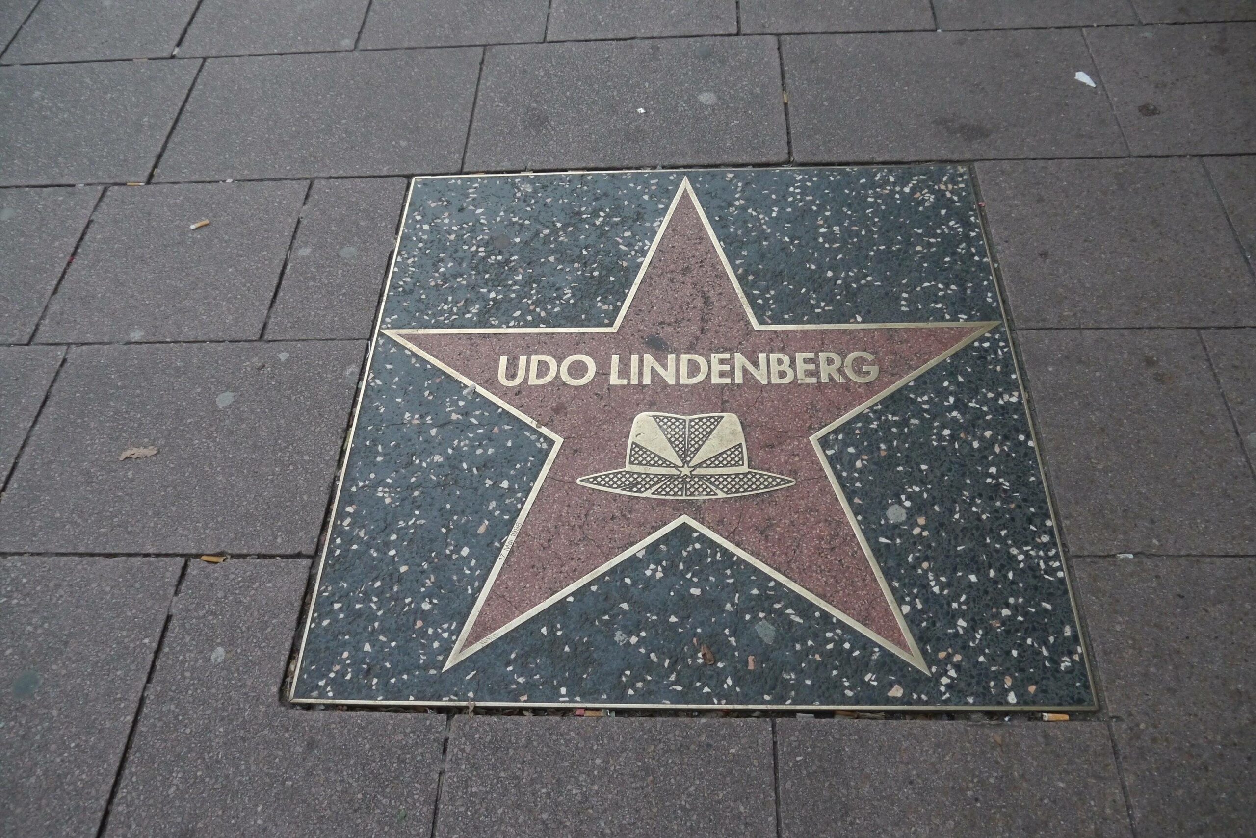 Der Stern von Udo Lindenberg auf der Reeperbahn (Archivbild)