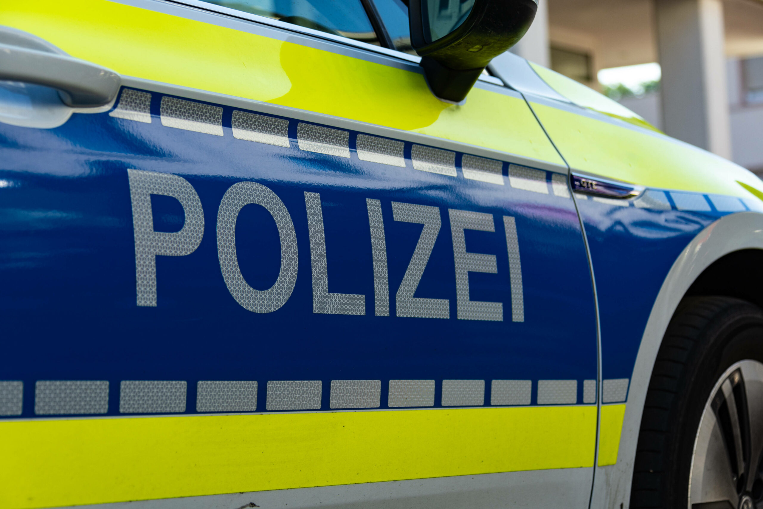 Ein Polizeiwagen