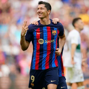 Robert Lewandowski beim Torjubel