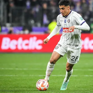 Fares Chaibi beim französischen Pokalfinale zwischen seinem Verein FC Toulouse und dem FC Nantes