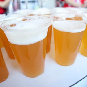Bier beim Fußball