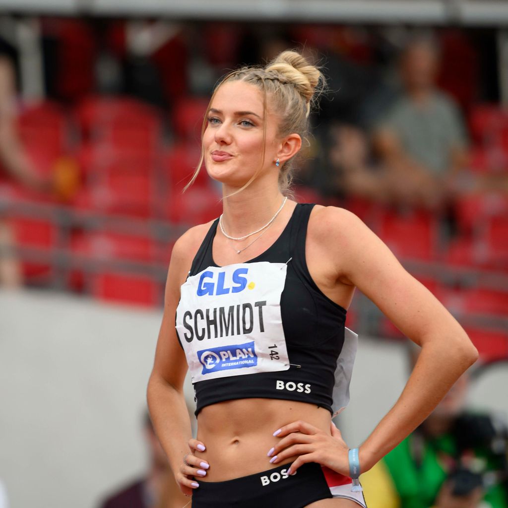 Alica Schmidt bei einem Leichtathletik-Wettbewerb