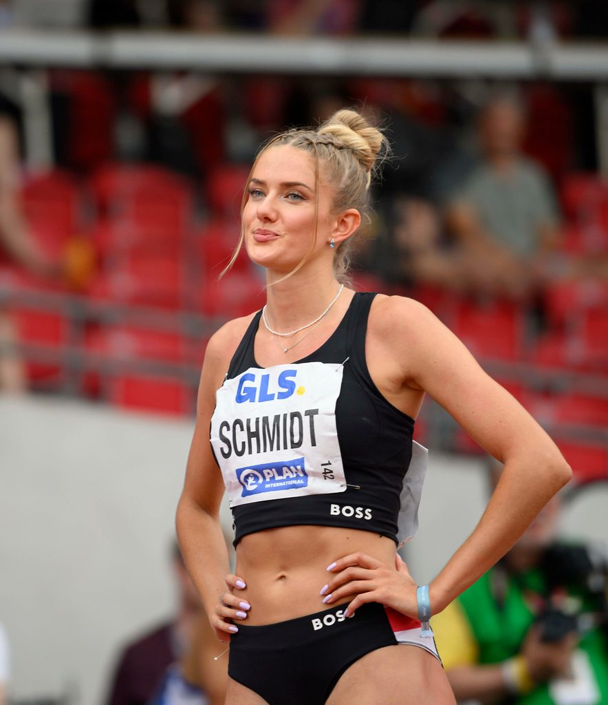 Alica Schmidt bei einem Leichtathletik-Wettbewerb