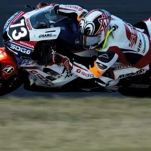 Haruki Noguchi auf dem Motorrad