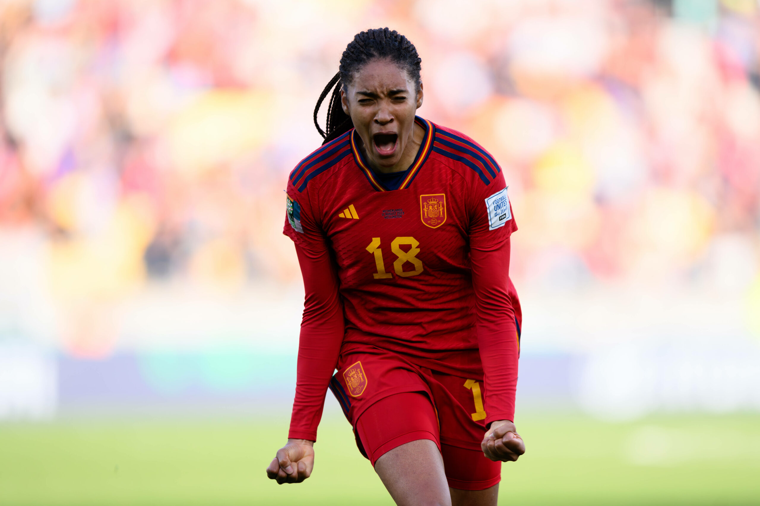 Salma Paralluelo sicherte den Spanierinnen mit ihrem Tor in der Verlängerung den Einzug ins Halbfinale.