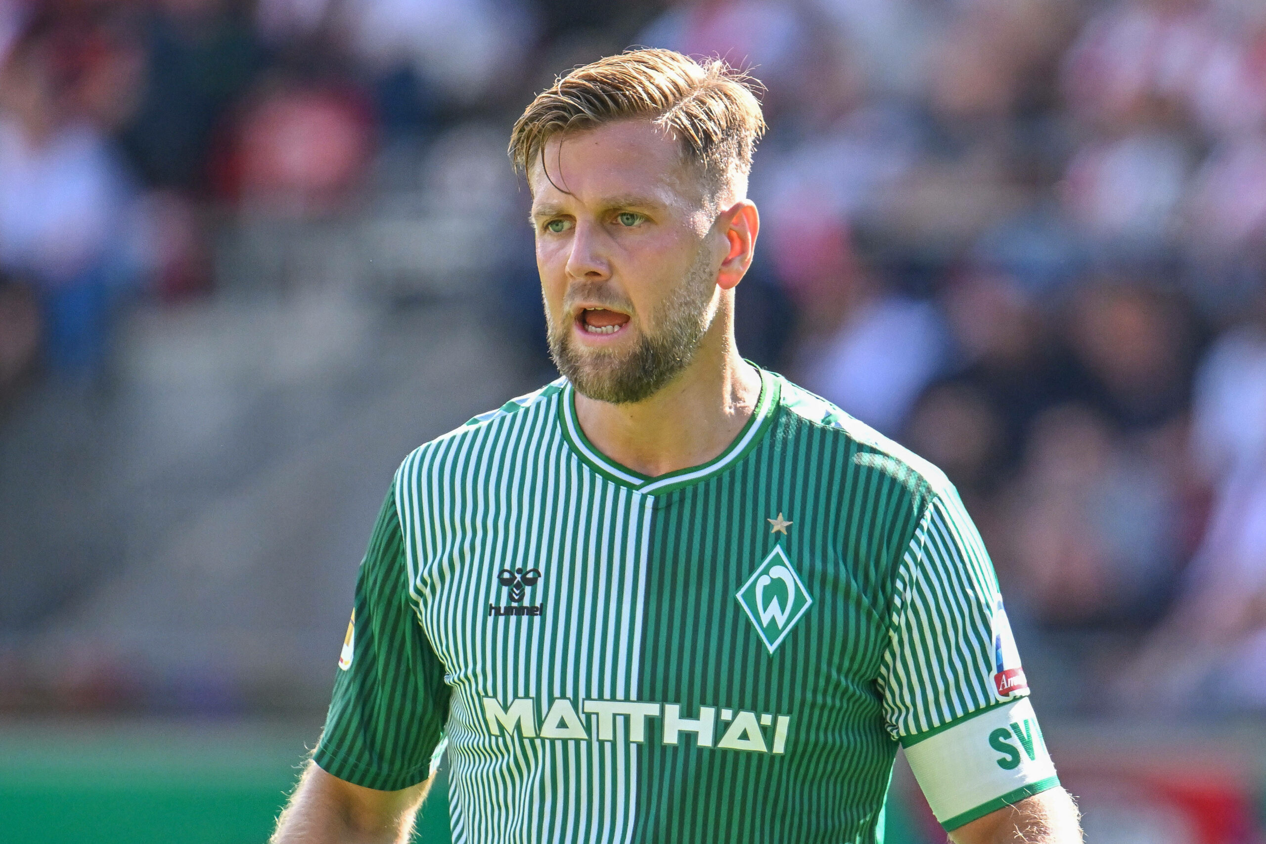 Werder-Stürmer Niklas Füllkrug beim DBF-Pokal-Spiel gegen Viktoria Köln