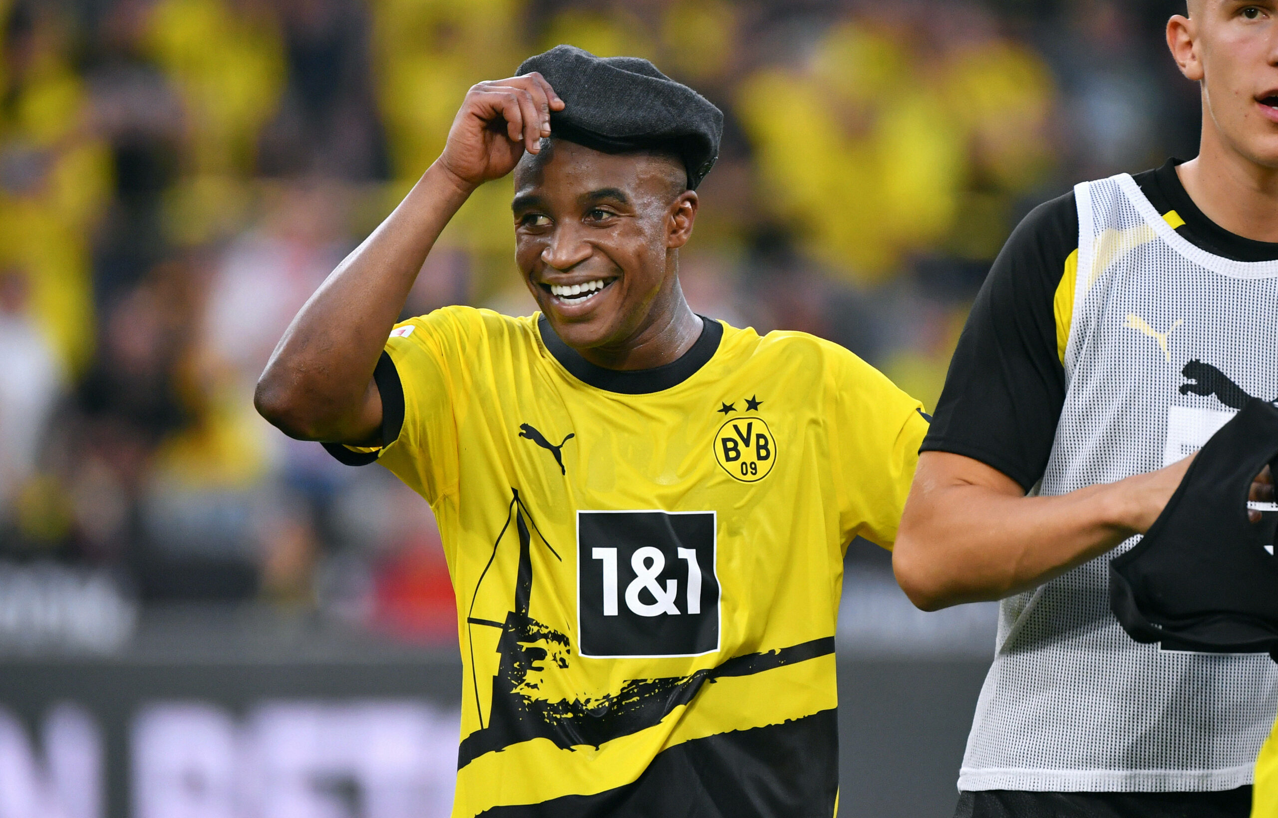 BVB-Stürmer Youssoufa Moukoko nach dem Spiel gegen Köln