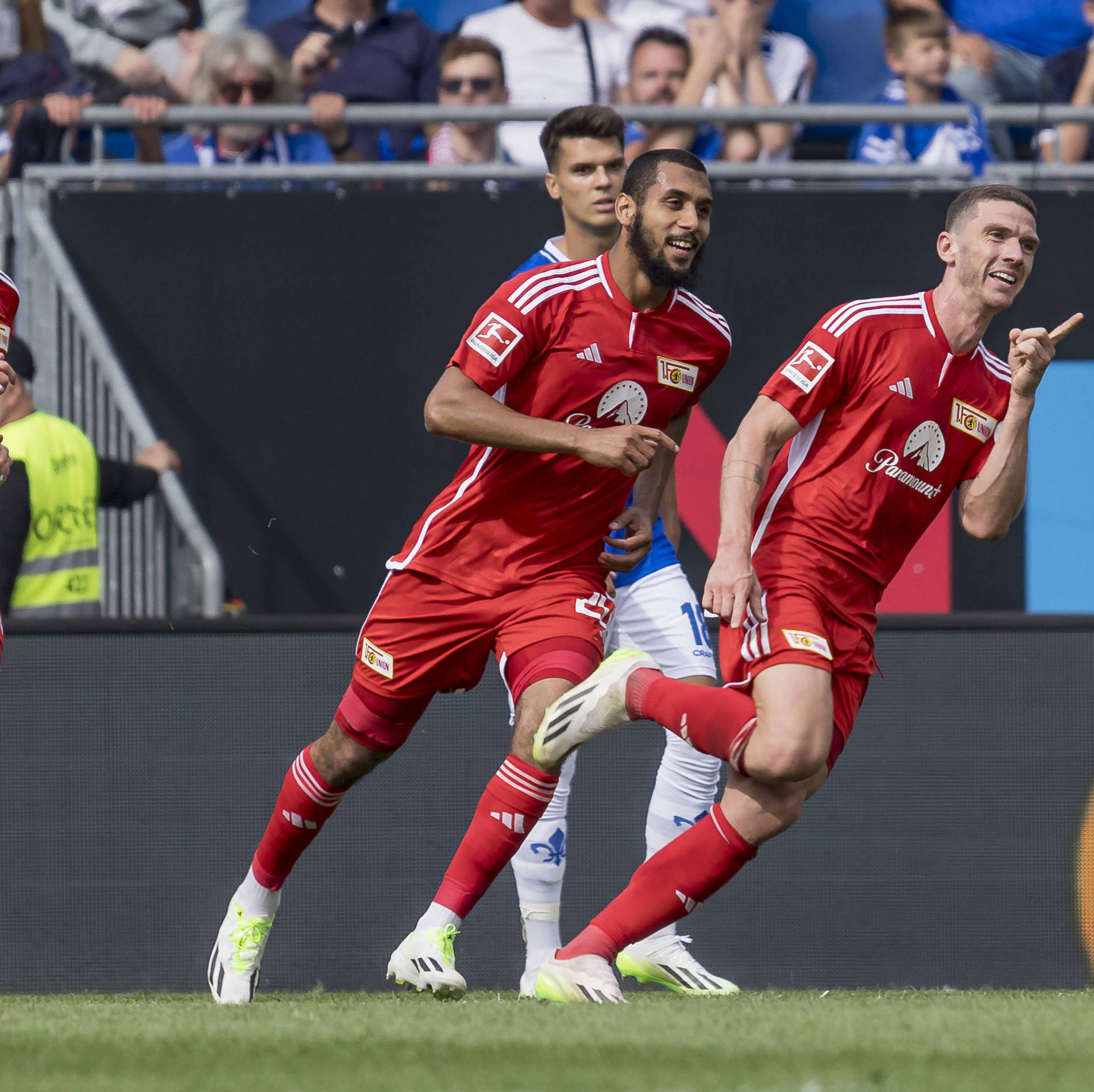 Robin Gosesn bejubelt sein erstes Tor für Union Berlin