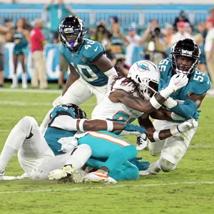 Miami Dolphins Wide Receiver Daewood Davis verletzt sich