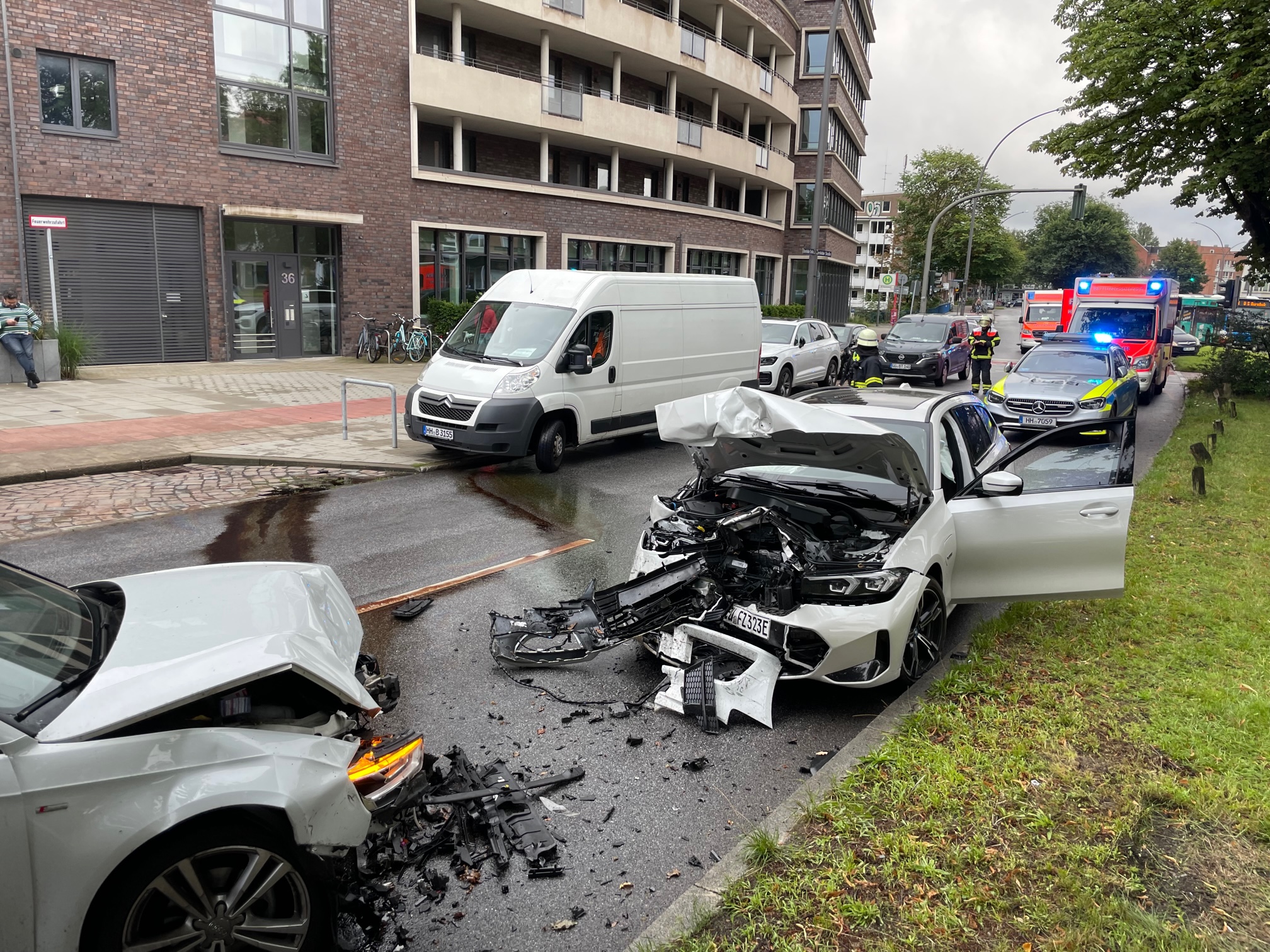 Unfall an der Bramfelder Straße