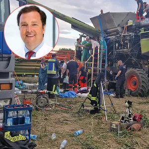 Clemens Schafmayer rettete dem verunglückten Arbeiter das Leben: Er amputierte dem im Mähdrescher steckenden 25-Jährigen beide Beine