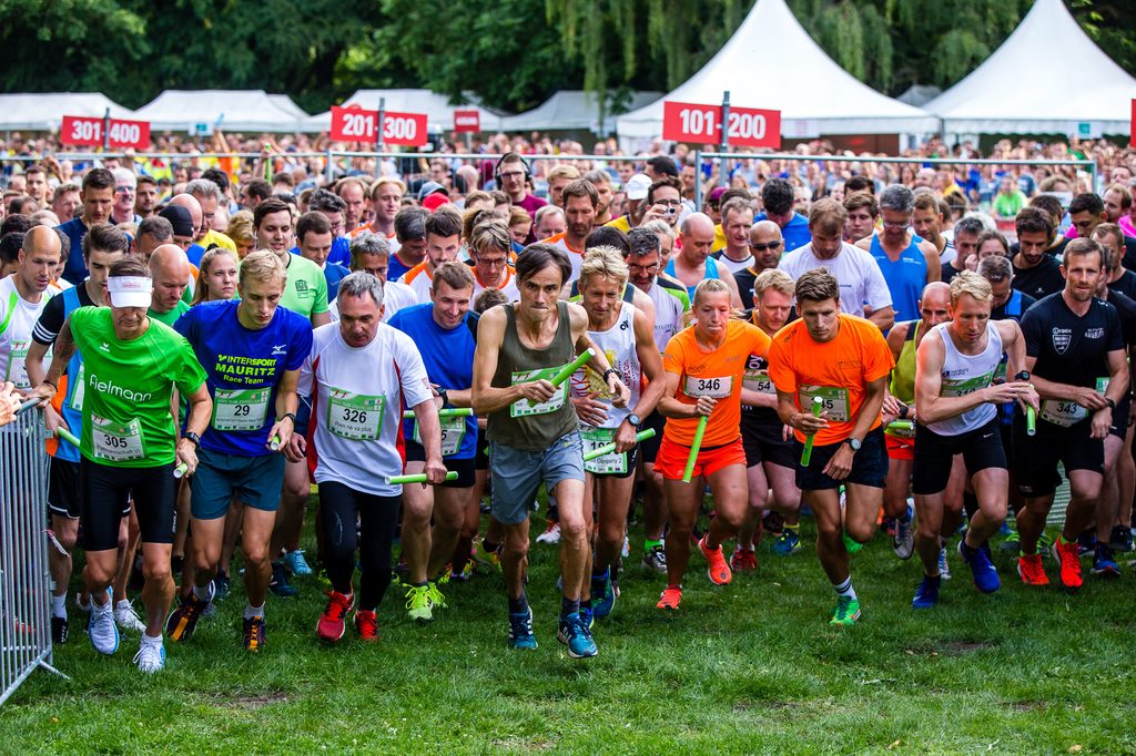 Start beim Stafellauf