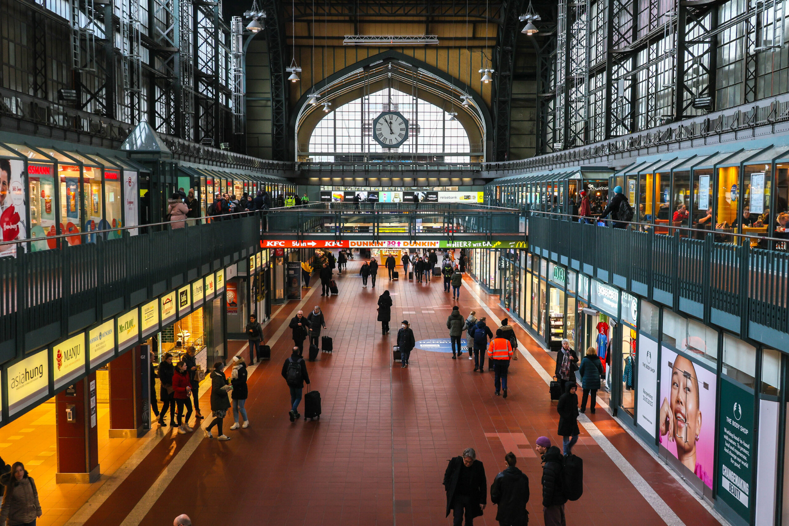 Wandelhalle im Hamburger Hauptbahnhof