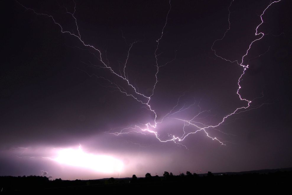 Über Süddeutschland zog ein schlimmes Unwetter.