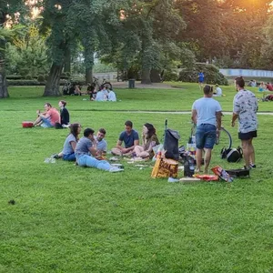Parkbesucher in Hamburg