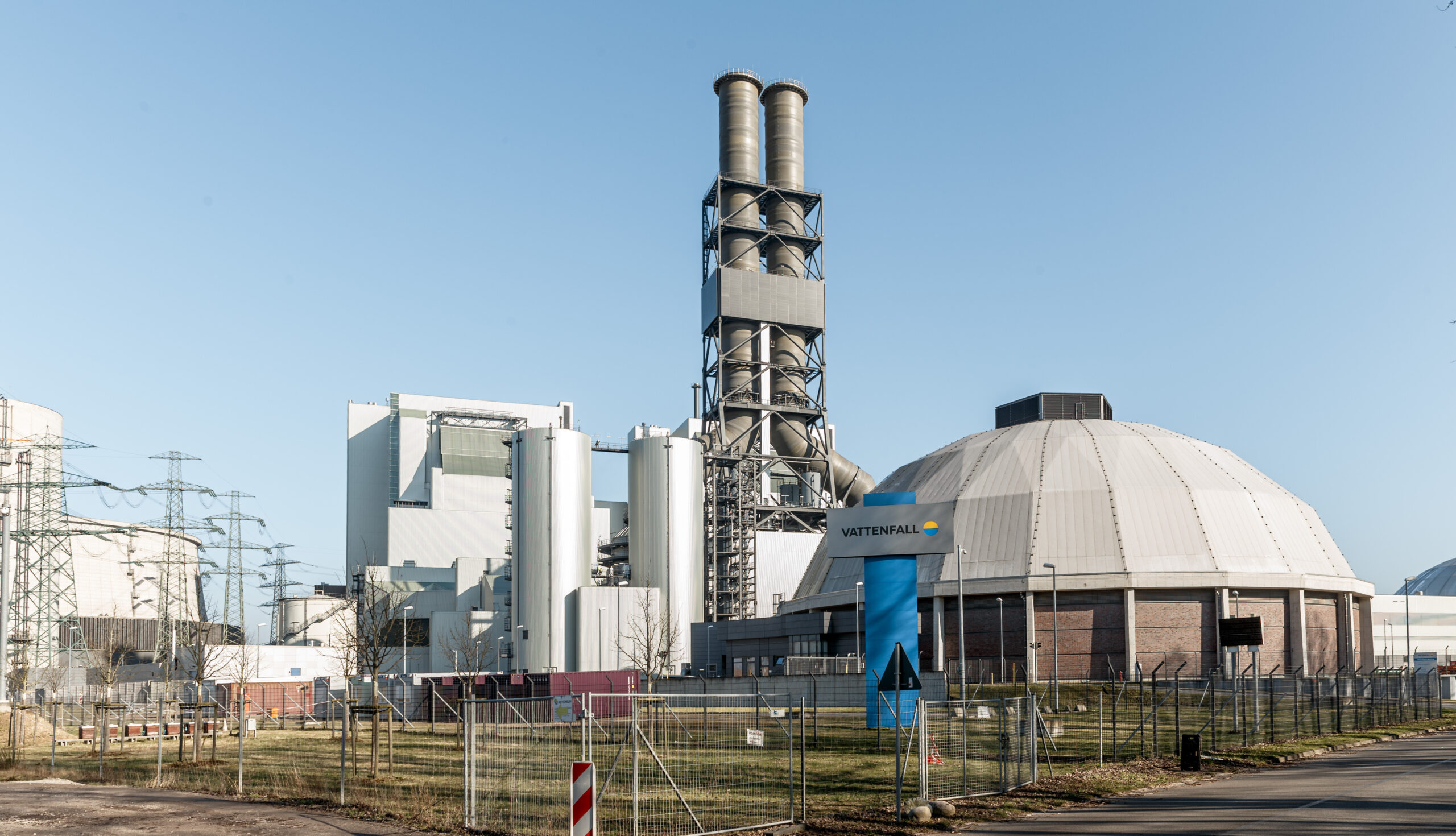 Blick auf das stillgelegte Kohlekraftwerk Moorburg: An diesem Standort soll eine Anlage zur Produktion von Wasserstoff entstehen.