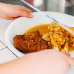 Vegetarisches Menü in Freiburger Grundschule