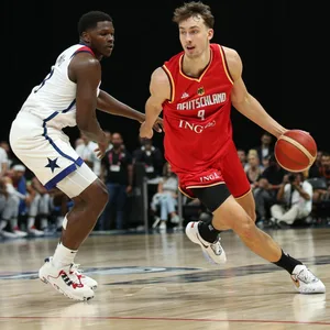 Deutschlands NBA-Star Franz Wagner und US-Topscorer Anthony Edwards