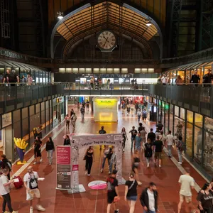 Ein Blick in die Wandelhalle im Hamburger Hauptbahnhof. (Symbolbild)