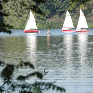 Segelboote auf der Alster